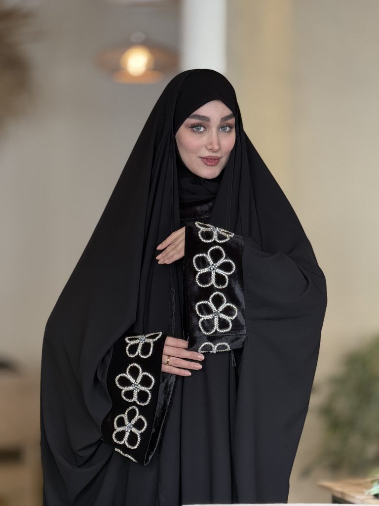 چادر جده مچ آرامش مخمل گلنار