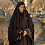 چادر جده مچ آرامش مخمل راحیل