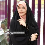 چادر جده گلدوزی مرینوس با نگین‌کاری چادر گلدوزی سر آستین مرینوس چادر مجلسی نگین‌دار مرینوس چادر جلابیب مدل مرینوس