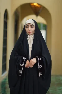 چادر جده مچ آرامش مخمل صدف چادر صدفی سنگدوزی چادر مخمل مچ باز چادر مجلسی خاص زنانه چادر جواهردوزی صدف جلابیب