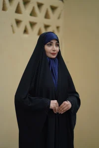 چادر جده سنگدوزی تندیس چادر جواهردوزی لبه‌دار چادر مجلسی زنانه خاص چادر لوکس جلابیب مدل تندیس چادر سنگدوزی از سر تا مچ