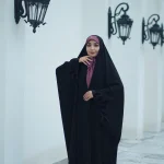 چادر جده گلدوزی سایه چادر نگین‌کاری آستین‌دار چادر گلدوزی خاص جلابیب چادر مجلسی مدل سایه چادر زنانه شیک جلابیب