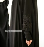 چادر جده گلدوزی محیا چادر گلدوزی و نگین‌کاری آستین چادر زنانه مجلسی مدل محیا چادر جلابیب مدل گلدوزی محیا