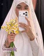 چادر عروس صدف کرپ الیزه - تصویر 2