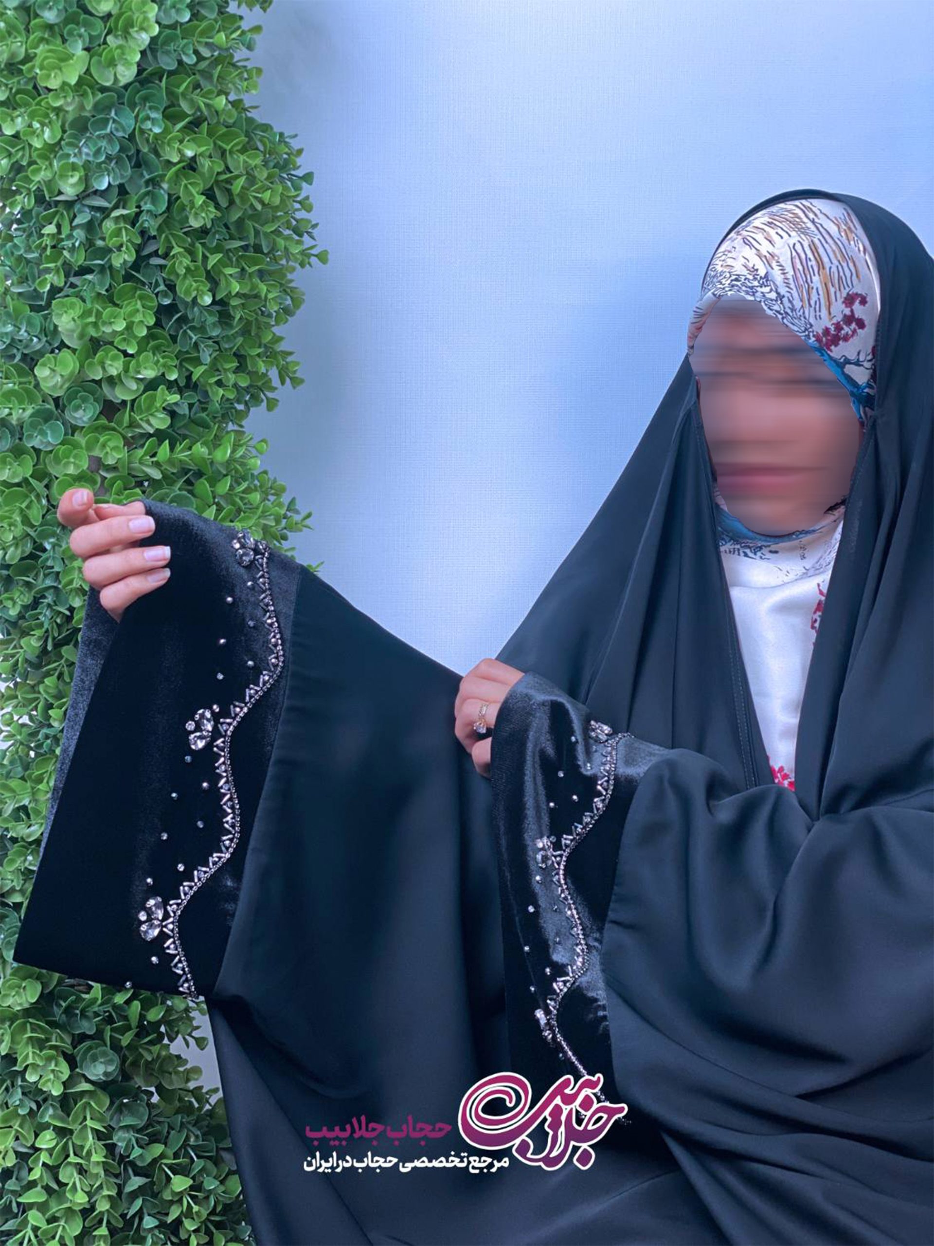 liana-eslahi چادر جده مچ آرامش مخمل لیانا - تصویر 1