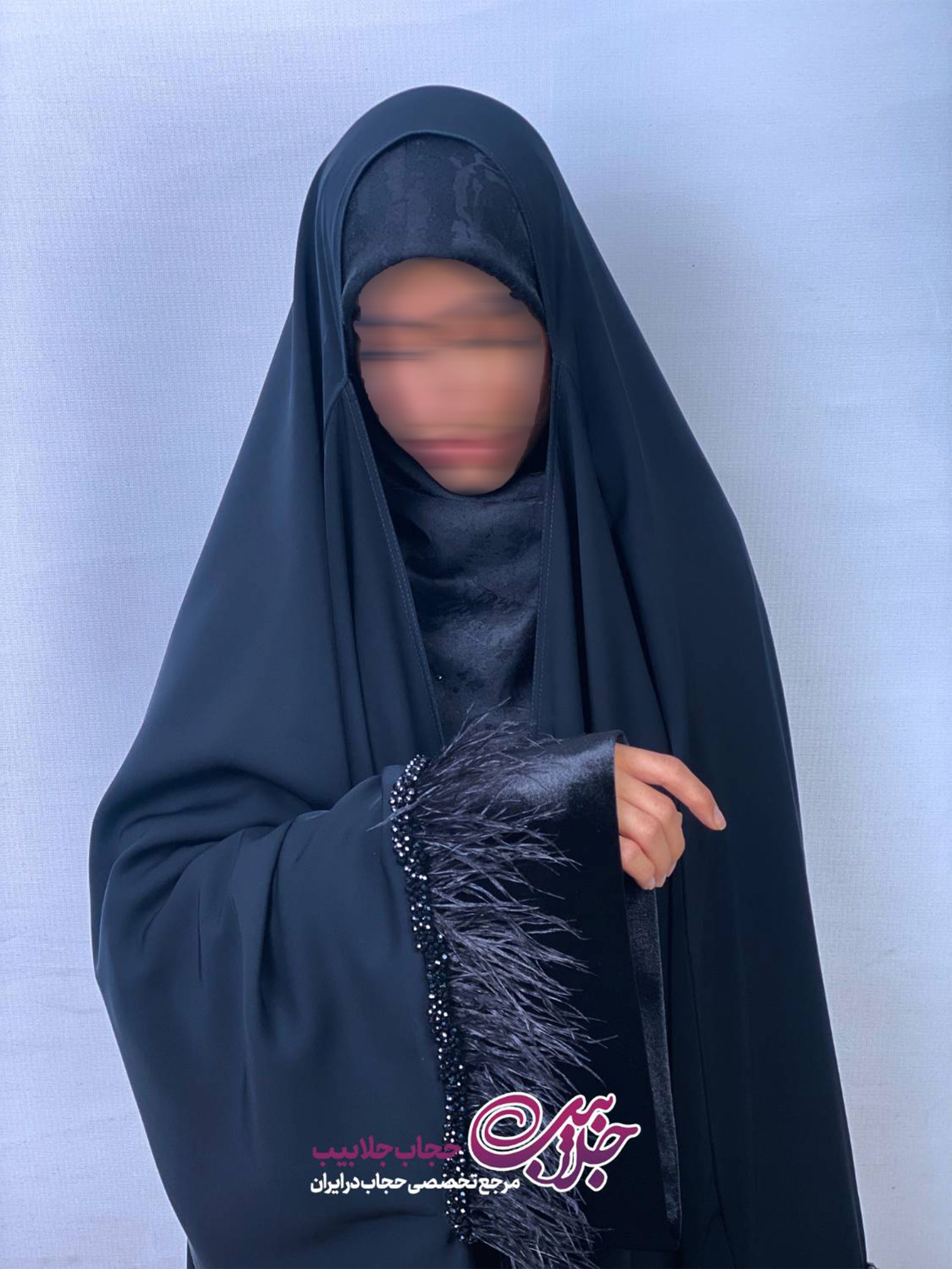 parisan-eslahi چادر جده مچ آرامش مخمل پریسان - تصویر 1