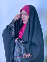 چادر جده مچ آرامش مخمل گلنار - تصویر 2