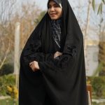 چادر جده گلدوزی پروانه مخمل